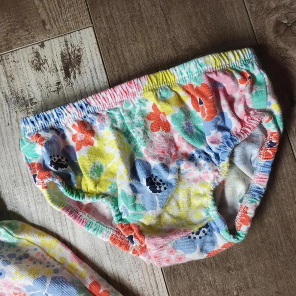 Carter's 9M Baby Girl 100% Cotton Floral Matching Dress and Bloomer Outfit - Picture 11 of 12